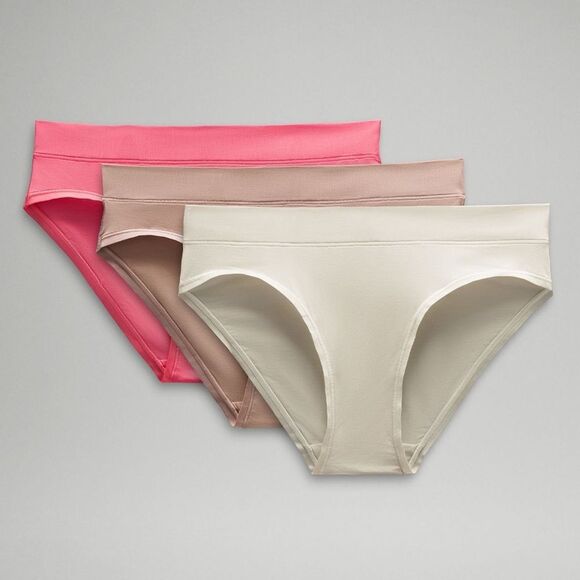 lululemon athletica Other - Lululemon UnderEase‎ Mid-Rise Bikini Underwear 3 Pack size medium NWT